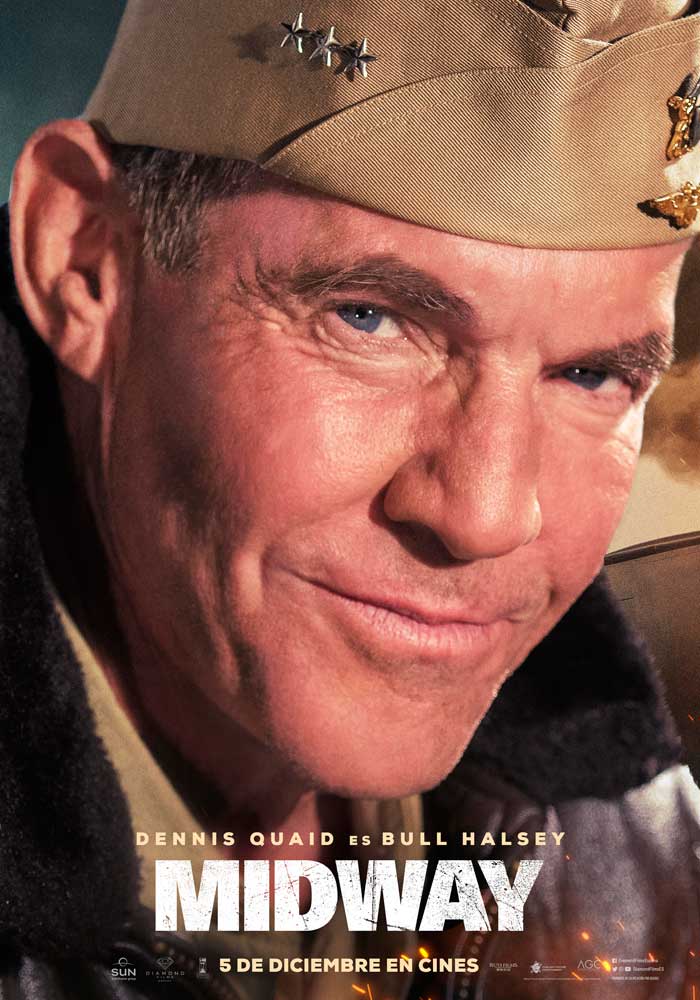 Midway - cartel Dennis Quaid es Bull Halsey