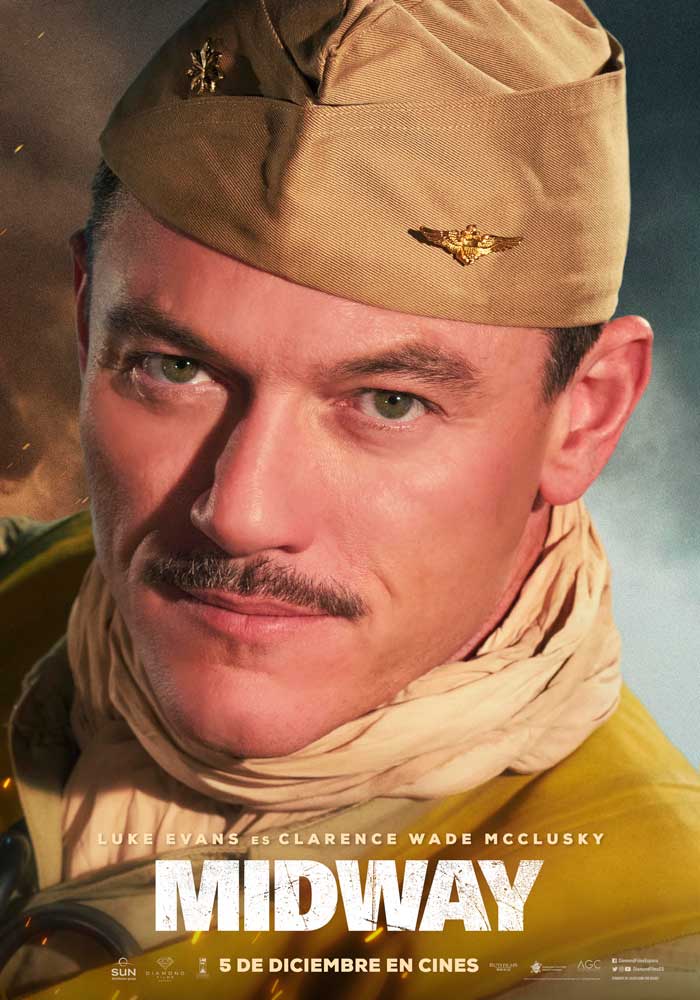 Midway - cartel Luke Evans es Clarence Wade McClusky