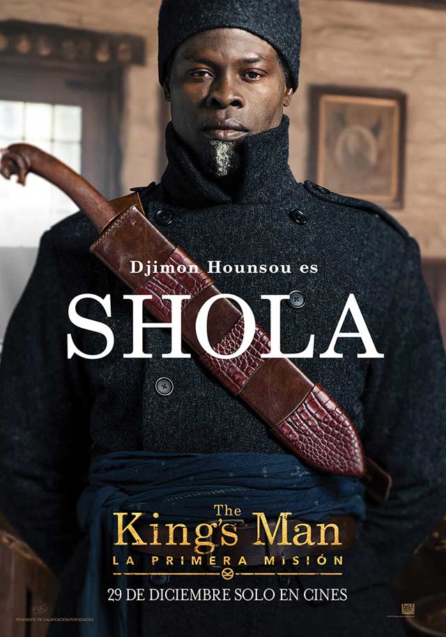 The king's man: la primera misión - cartel Djimon Hounsou es Shola