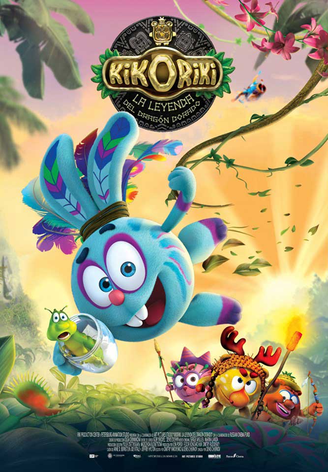 Kikoriki: La leyenda del dragón dorado - cartel