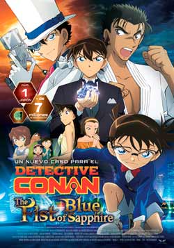 Cartel de Detective Conan: El puño de Zafiro Azul
