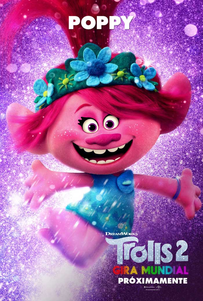 Trolls 2 - Gira mundial cartel de la película de 11: Poppy