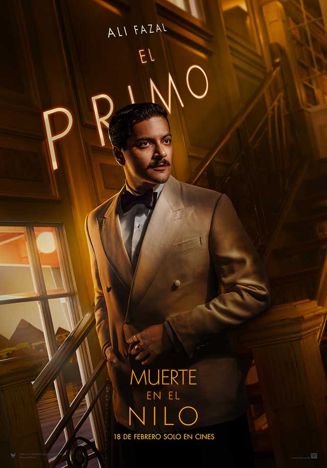 Muerte en el Nilo - cartel Ali Fazal es El primo