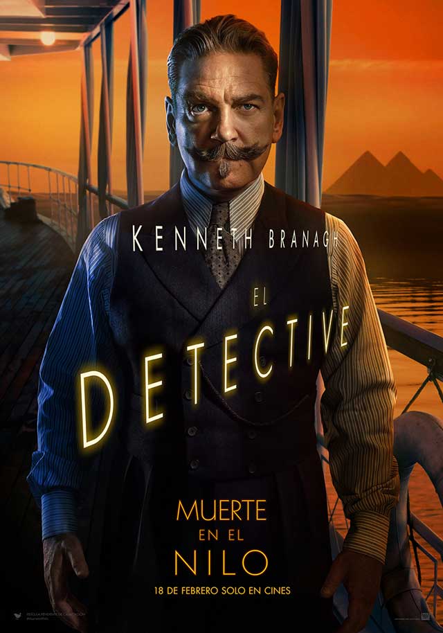 Muerte en el Nilo - cartel Kenneth Branagh es El detective
