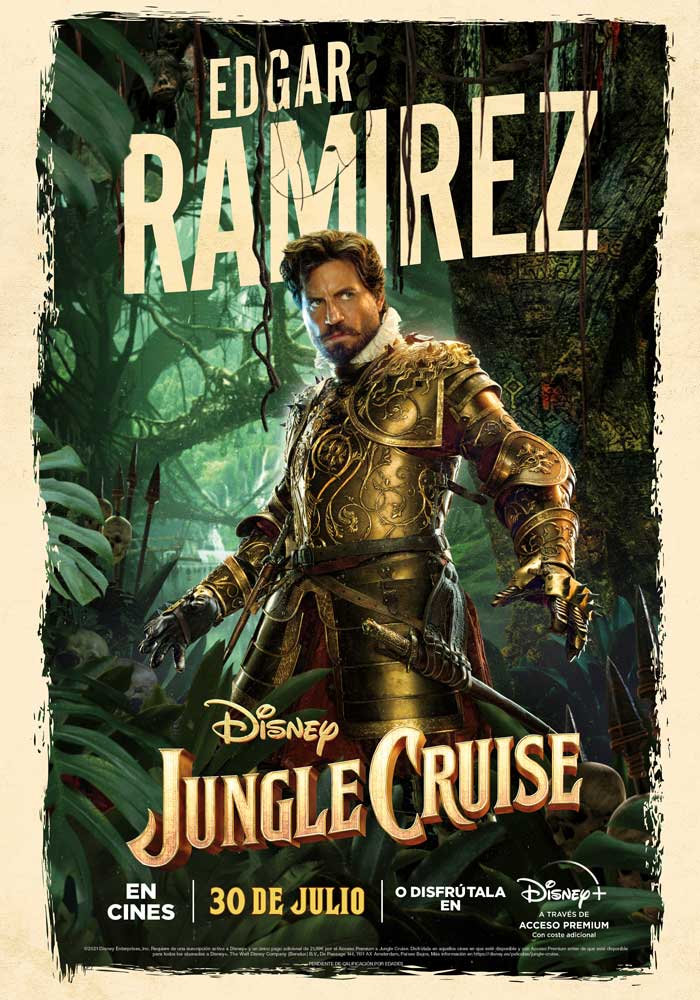 Jungle Cruise - cartel Édgar Ramírez