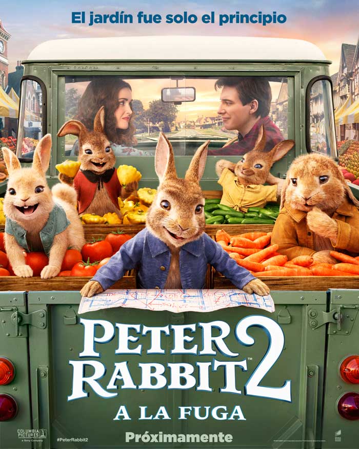 Peter Rabbit 2: A la fuga - cartel teaser