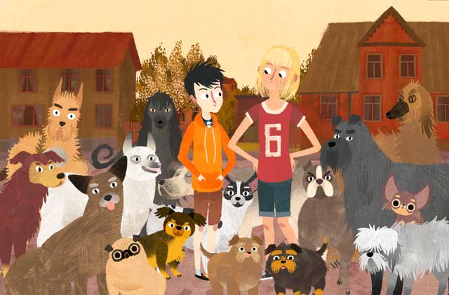 Jacob, Mimi y los perros del barrio