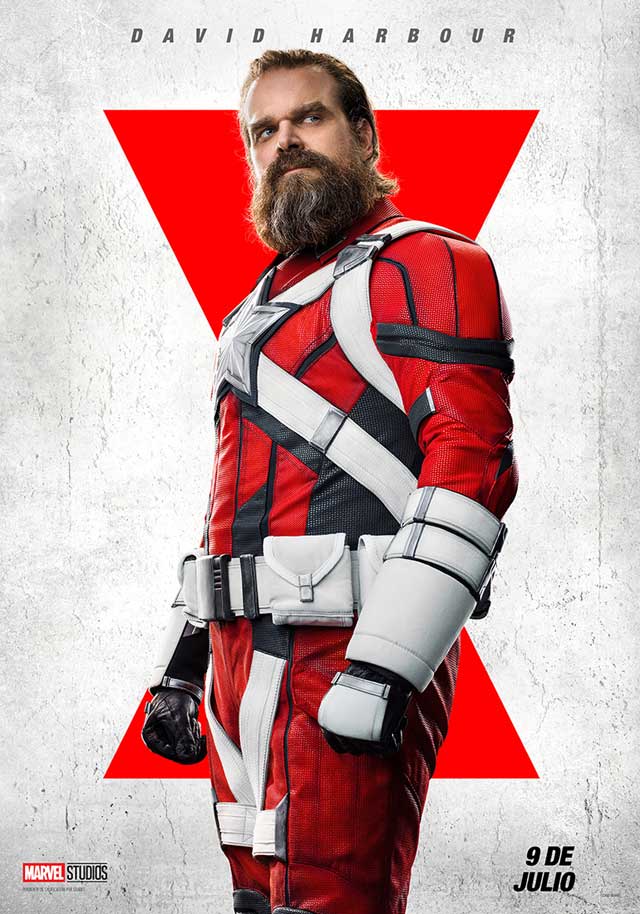Viuda negra - cartel David Harbour