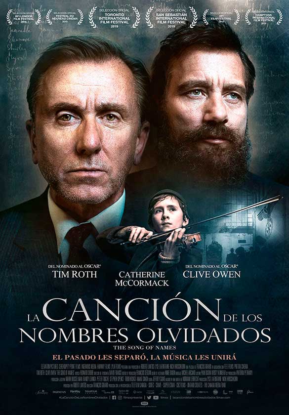 La canción de los nombres olvidados - cartel