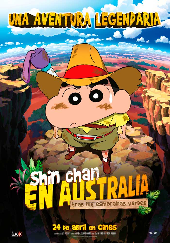 Shin Chan en Australia. Tras las esmeraldas verdes - cartel