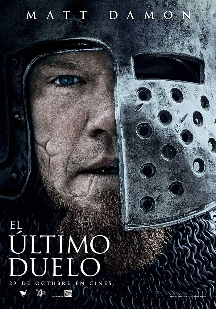 El último duelo - cartel Matt Damon