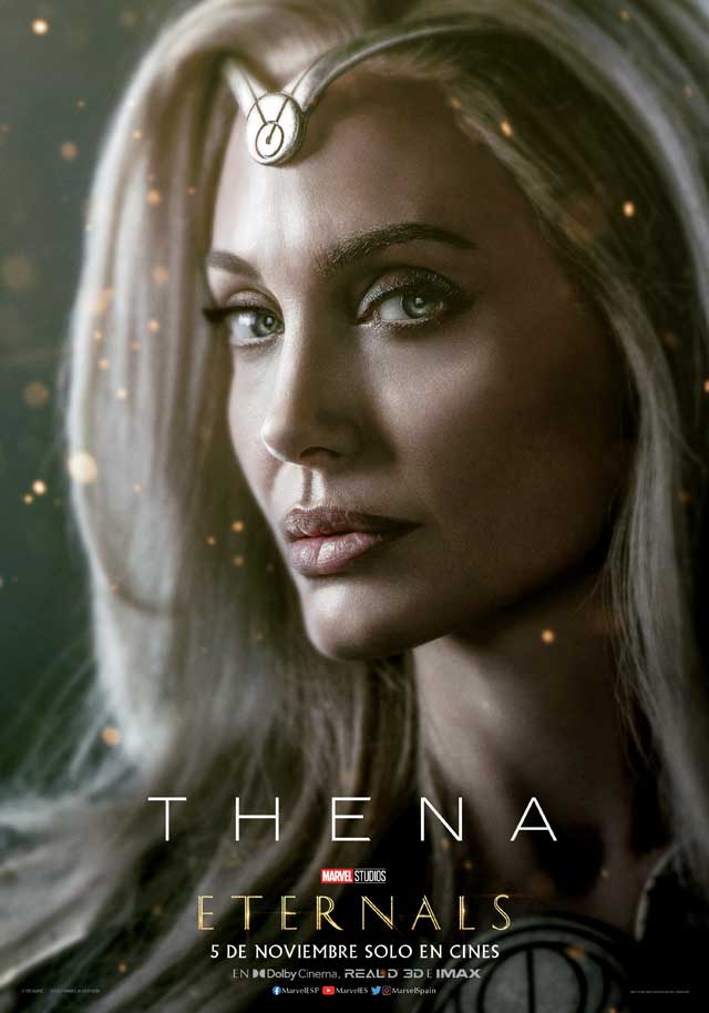 Eternals - cartel Angelina Jolie es Thena