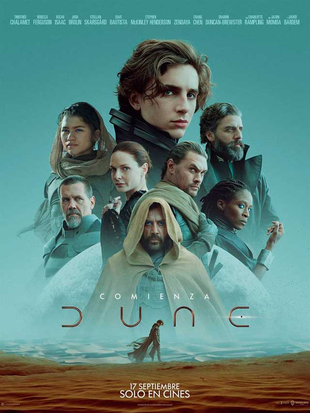 Póster oficial de Dune, mejores películas protagonizadas por Timothée Chalamet