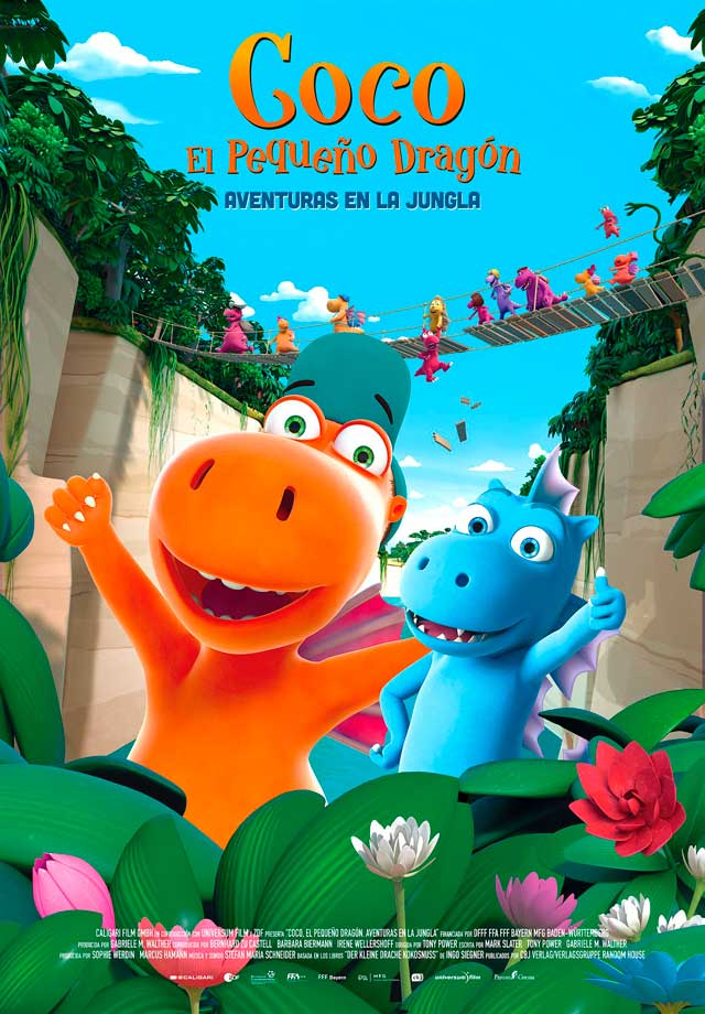 Coco, el pequeño dragón. Aventuras en la Jungla - cartel