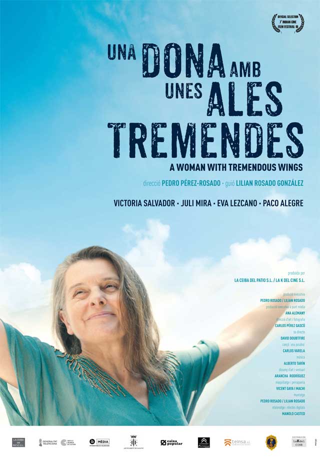Una dona amb unes ales tremendes - cartel
