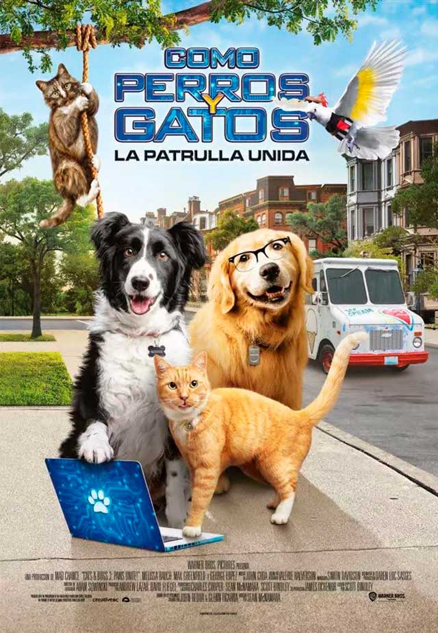 Como perros y gatos: La patrulla unida - cartel