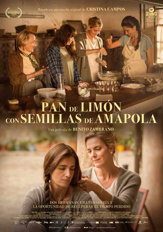 Pan de limón con semillas de amapola - cartel