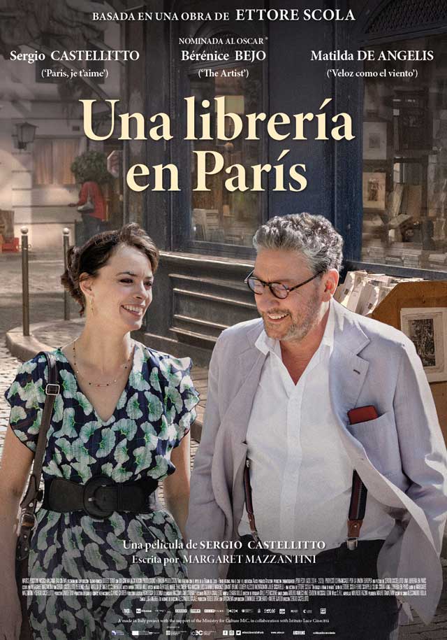 Una librería en París - cartel