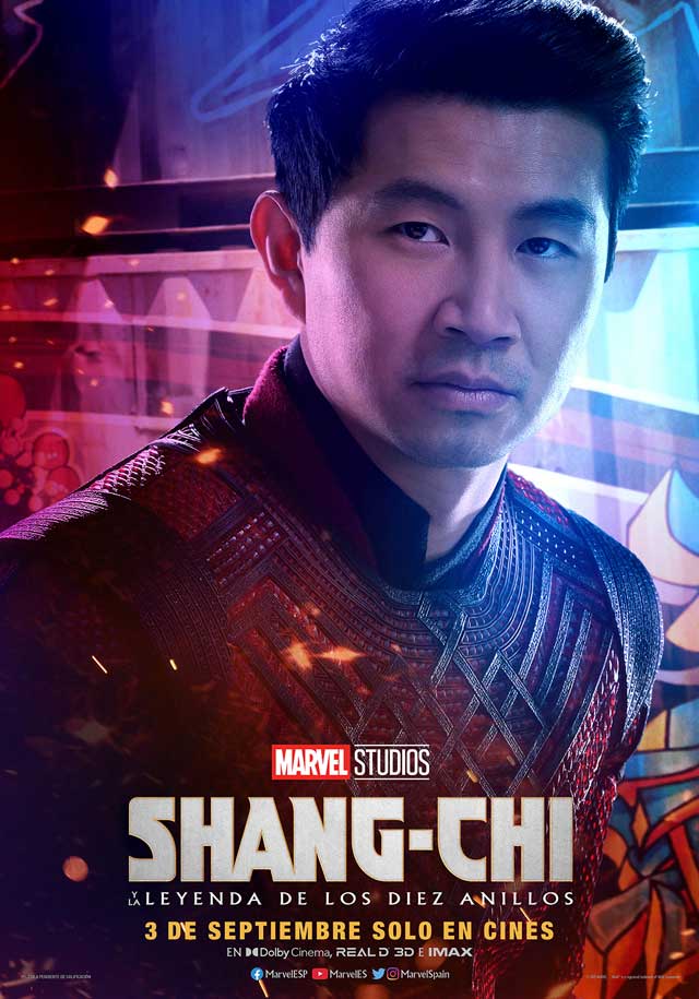 Shang-Chi y la leyenda de los diez anillos - cartel Simu Liu es Shang-Chi