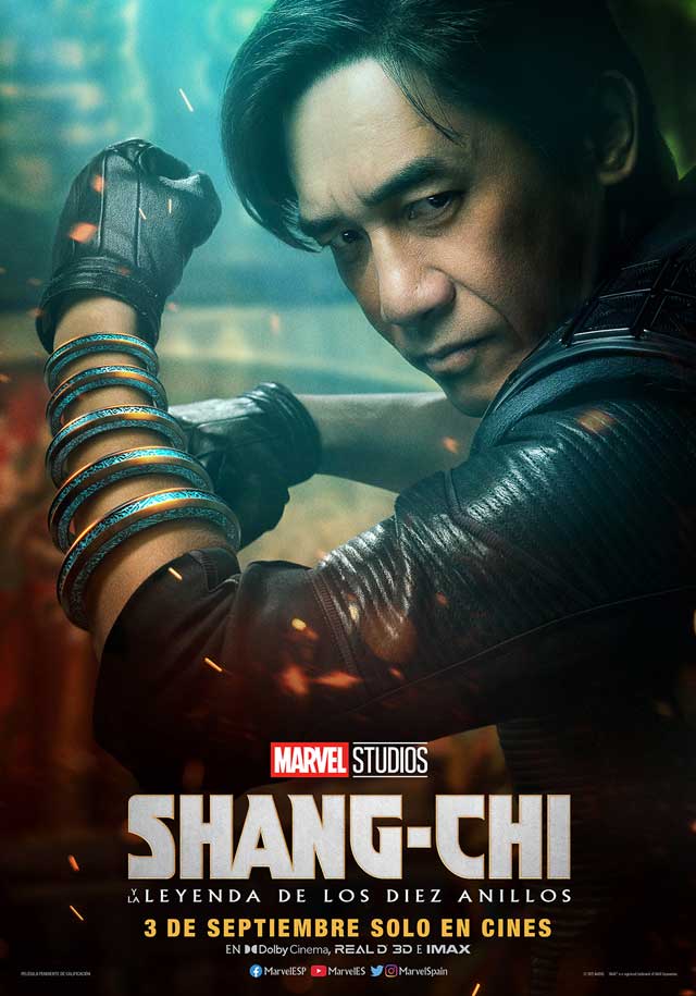 Shang-Chi y la leyenda de los diez anillos - cartel Tony Chiu-Wai Leung es Wenwu