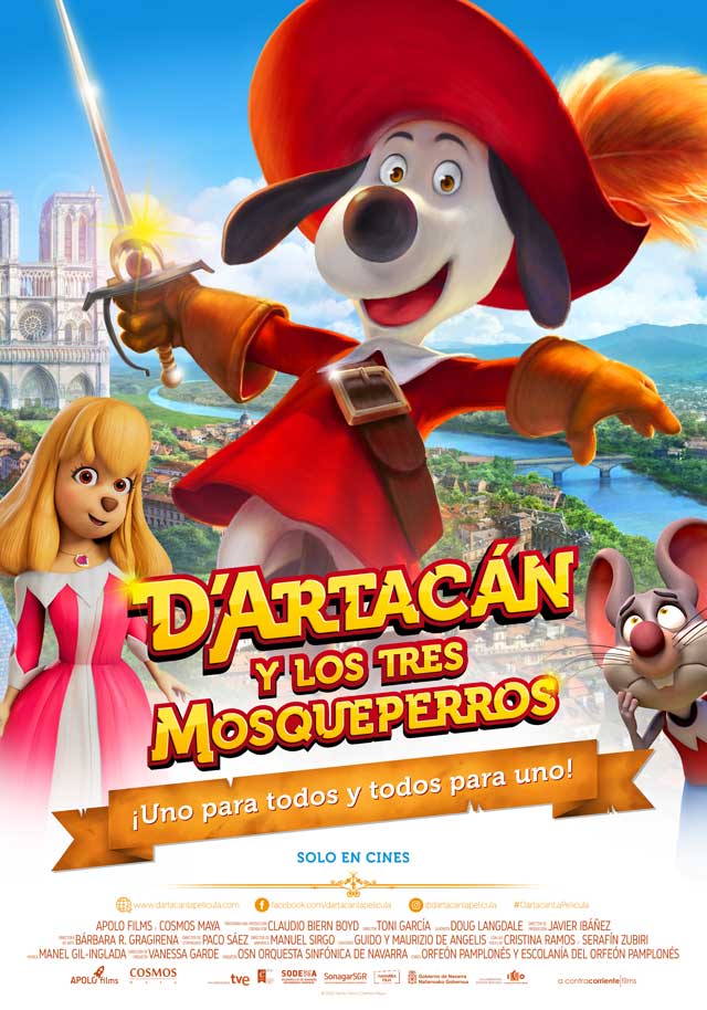 D'Artacán y los tres Mosqueperros - cartel