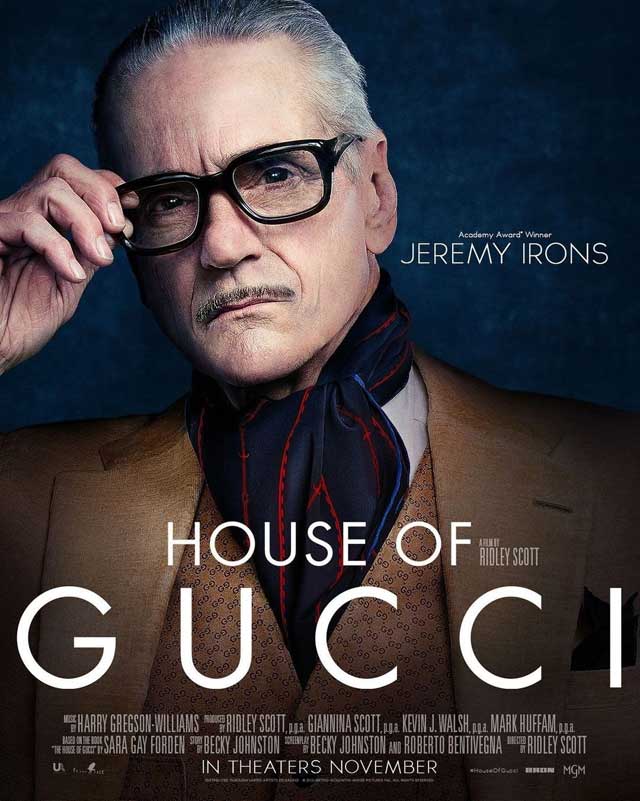 La casa Gucci - cartel Jeremy Irons