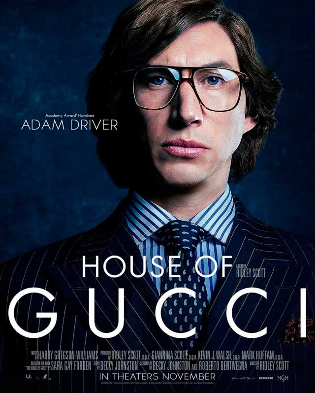 La casa Gucci - cartel Adam Driver