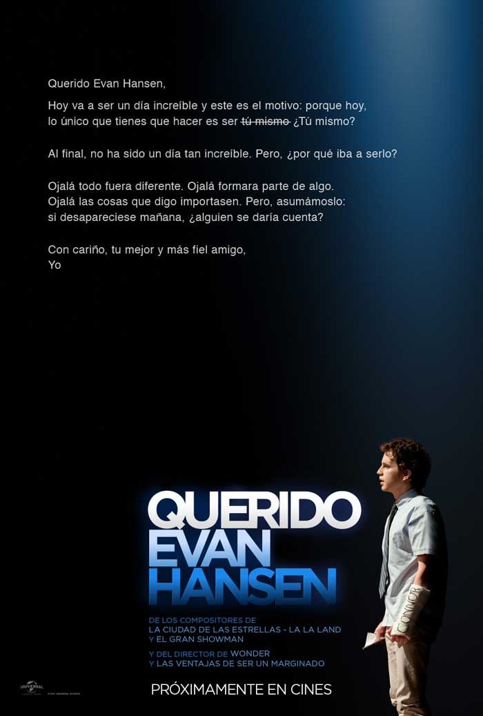 Querido Evan Hansen - cartel teaser