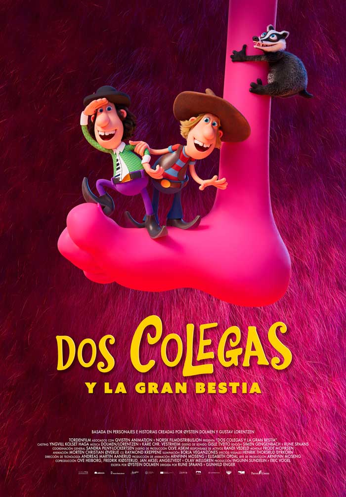 Dos colegas y la gran bestia - cartel