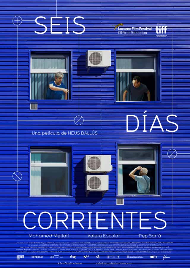 Seis días corrientes - cartel