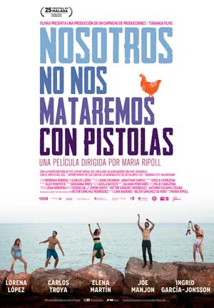 Cartel de Nosotros no nos mataremos con pistolas