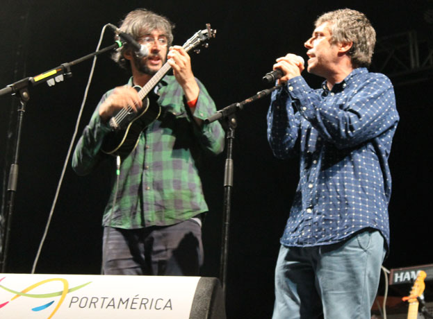Xoel López e Iván Ferreiro en el Festival PortAmérica 2013