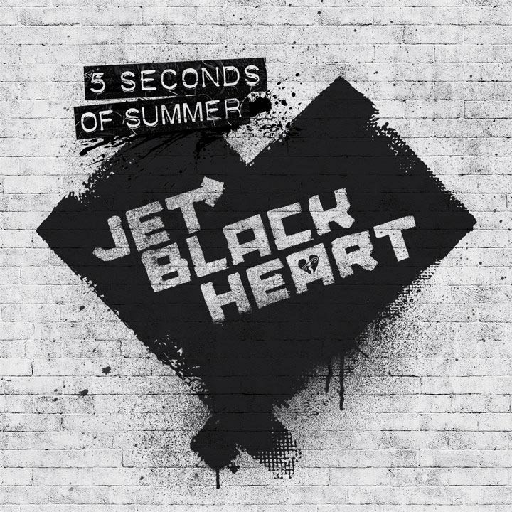 5 seconds of summer: Jet black heart - portada