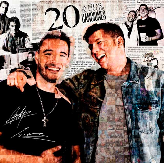 Andy & Lucas: 20 años en 20 canciones - portada