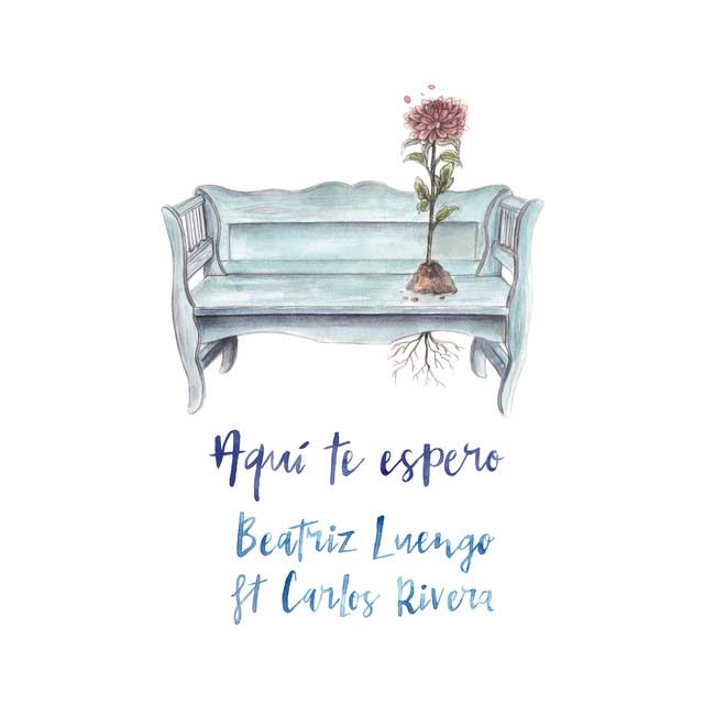 Beatriz Luengo con Carlos Rivera: Aquí te espero - portada