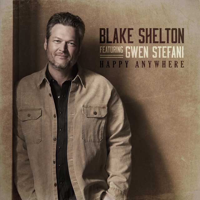 Blake Shelton con Gwen Stefani: Happy anywhere - portada