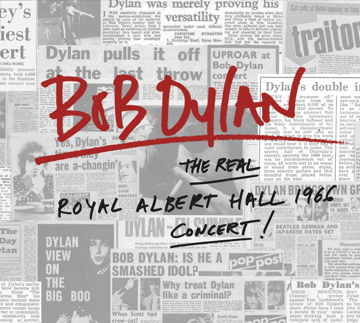 Bob Dylan: The Real Royal Albert Hall 1966 Concert, la portada del disco