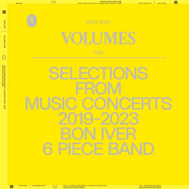 Bon Iver: Volumes: One (Selections from music concerts 2019-2023 Bon Iver 6 piece band) - portada