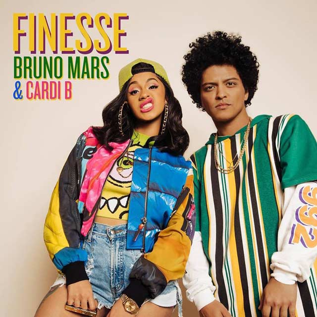 Bruno Mars con Cardi B: Finesse - portada