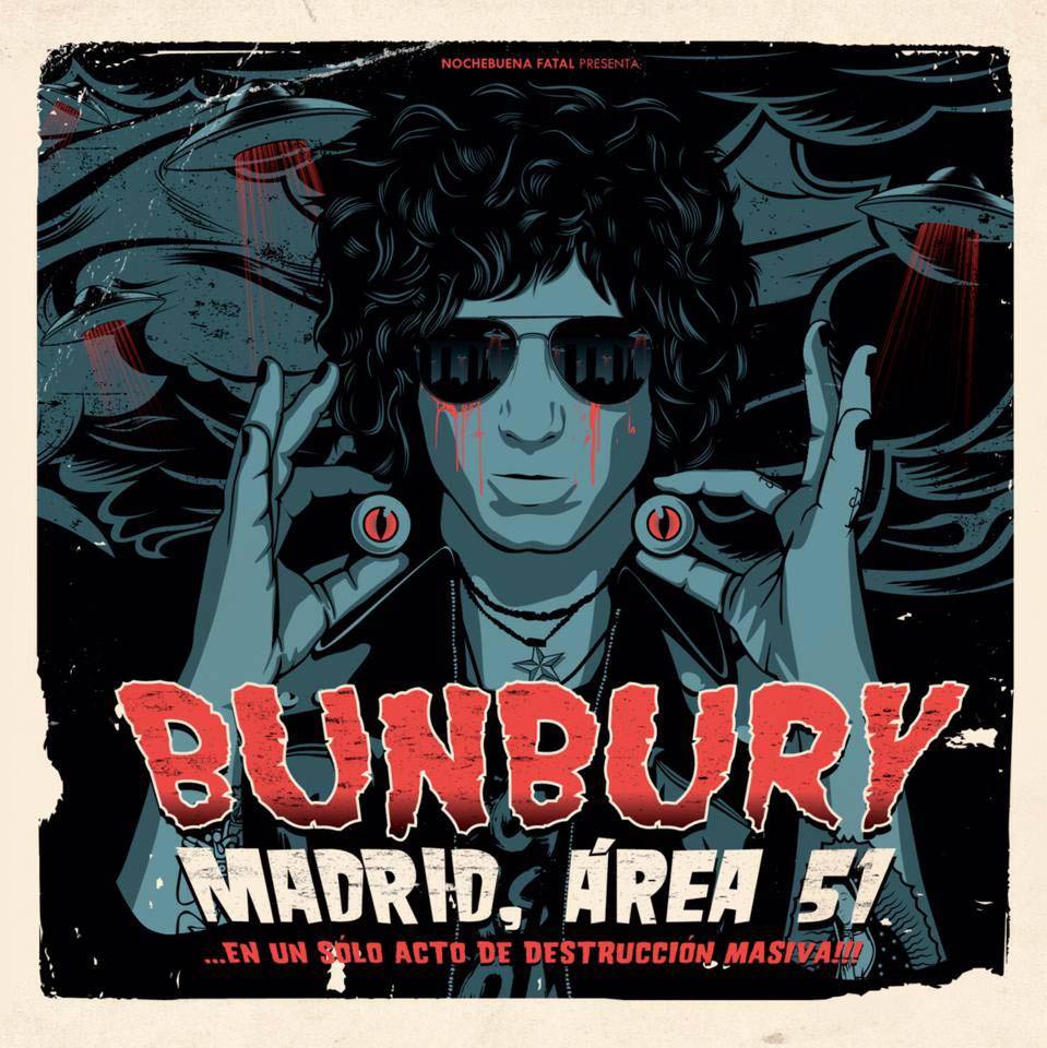 Bunbury: Madrid, Área 51, la portada del disco