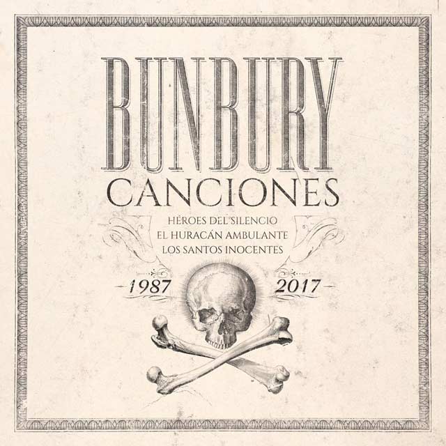 Bunbury: Canciones 1987-2017, la portada del disco