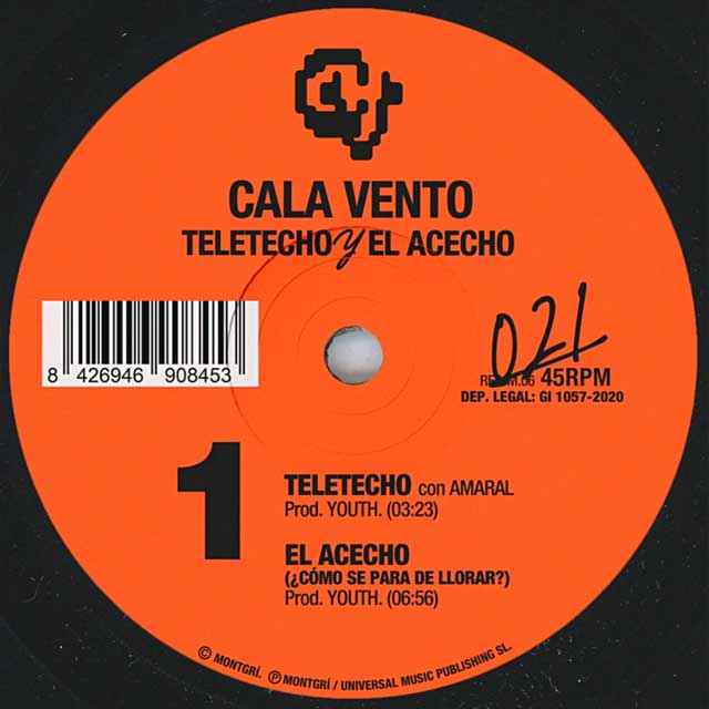 Cala Vento con Amaral: Teletecho - portada