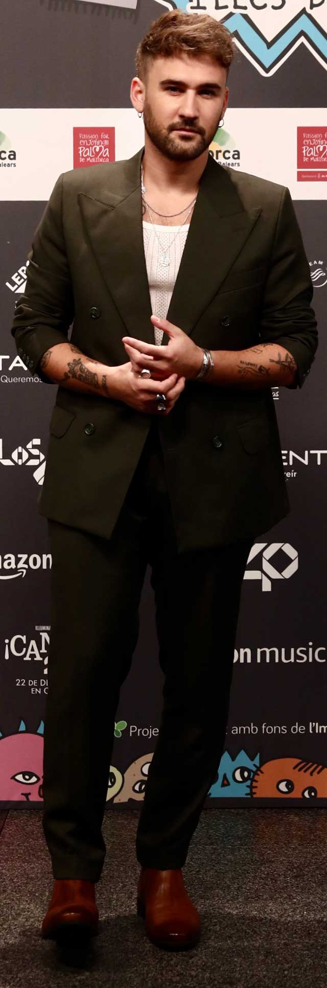 Dani Fernández LOS40 Music Awards Edición 2021. Alfombra roja