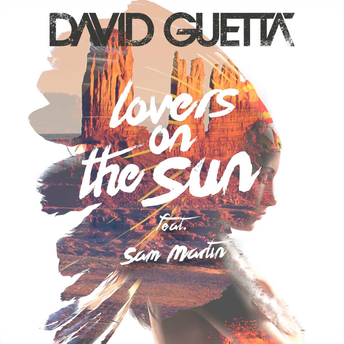 David Guetta con Sam Martin: Lovers on the sun, la portada de la canción
