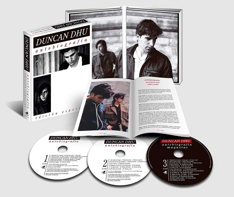 Duncan Dhu: Autobiografía, contenidos de la edición especial en 3 CDs | 2021