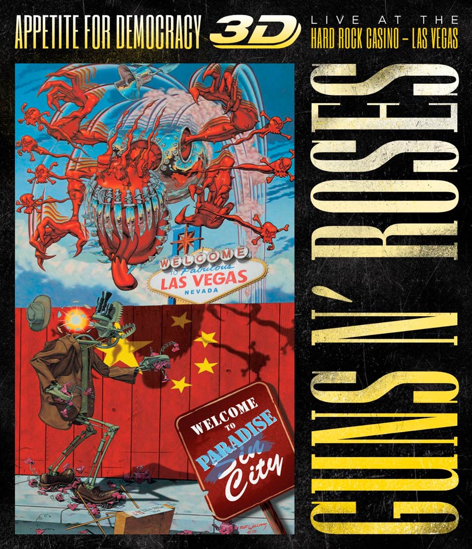 Guns n' Roses: Appetite for democracy 3D - Live at the Hard Rock Casino Las Vegas - portada