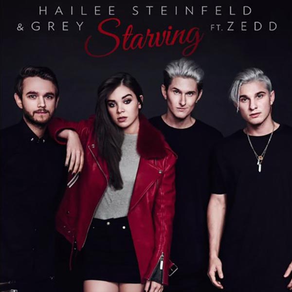 Hailee Steinfeld con Zedd y Grey: Starving - portada