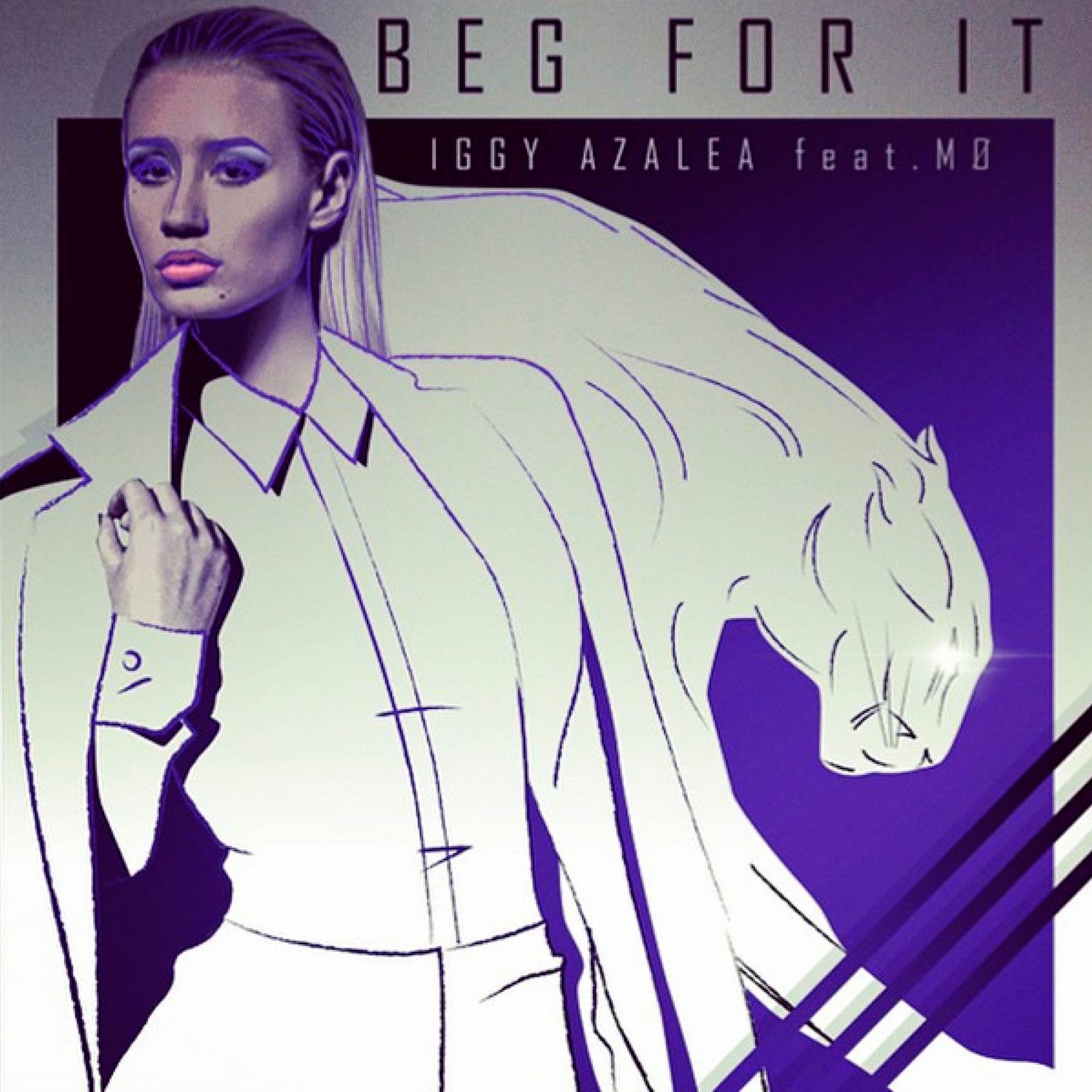 Iggy Azalea con MØ: Beg for it - portada