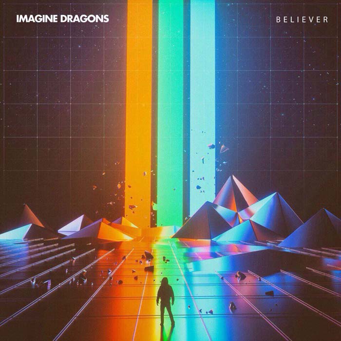 Imagine Dragons con Lil Wayne: Believer, la portada de la canción