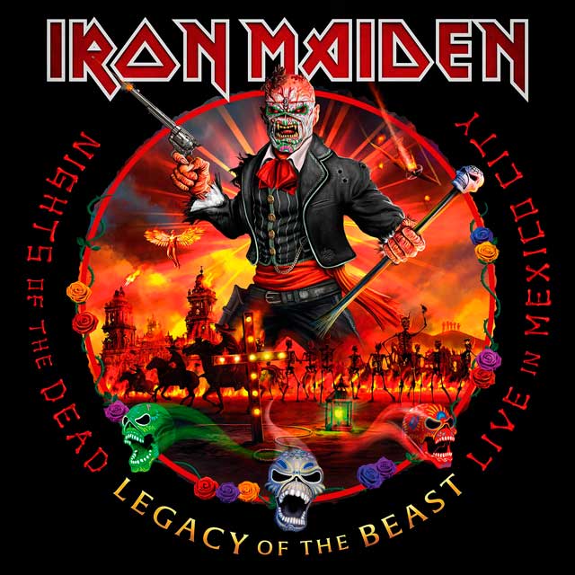 Iron Maiden: Nights of the dead, Legacy of the beast. Live in Mexico City,  la portada del disco